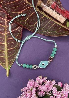 Evil Eye Beaded Wraparound Rakhi