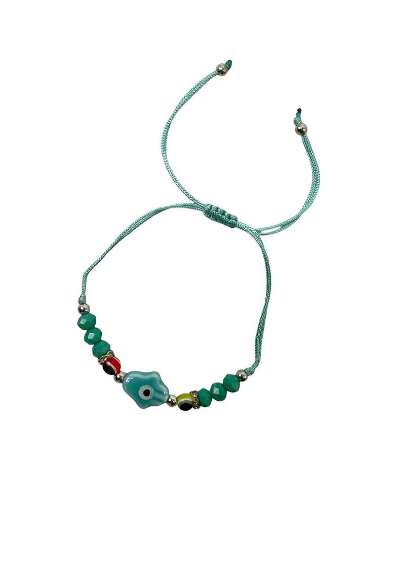 Evil Eye Beaded Wraparound Rakhi - Indya