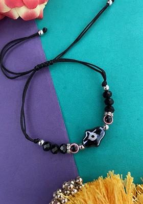 Set Of 3 Thread And Beaded Rakhi