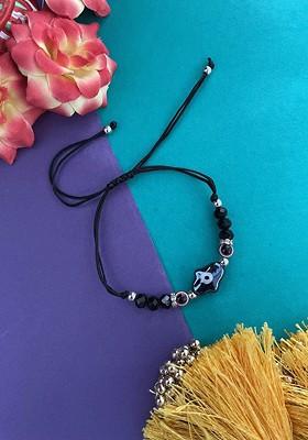 Evil Eye Beaded Thread Rakhi