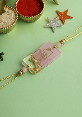 Resin Designed Bhaiya Rakhi