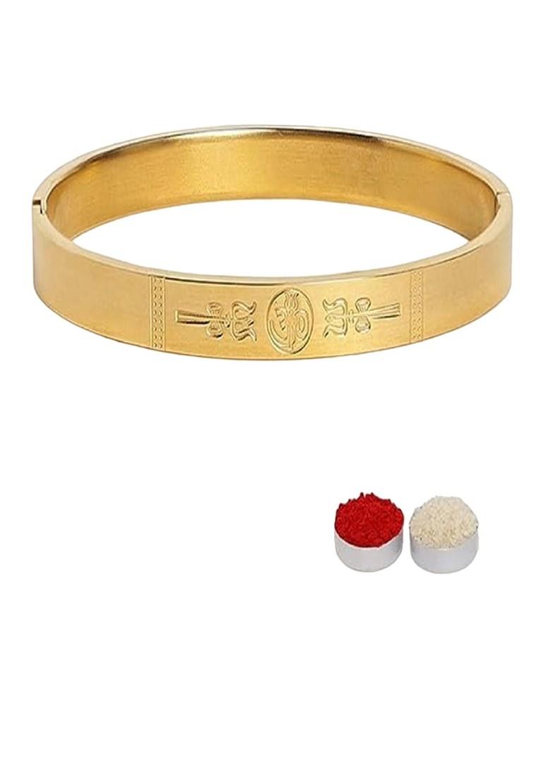 Men Stainless Steel Om Rakhi - Indya