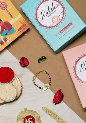 Unisex Kids Rainbow Charm Rakhi With Roli Chawal And Card