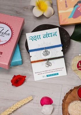 Bhaiya Bhabhi Set Of 2 Wraparound Rakhi Combo