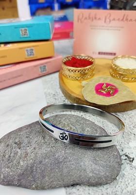 Stainless Steel Kada Rakhi