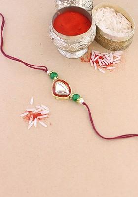 Men Kundan Studded Rakhi