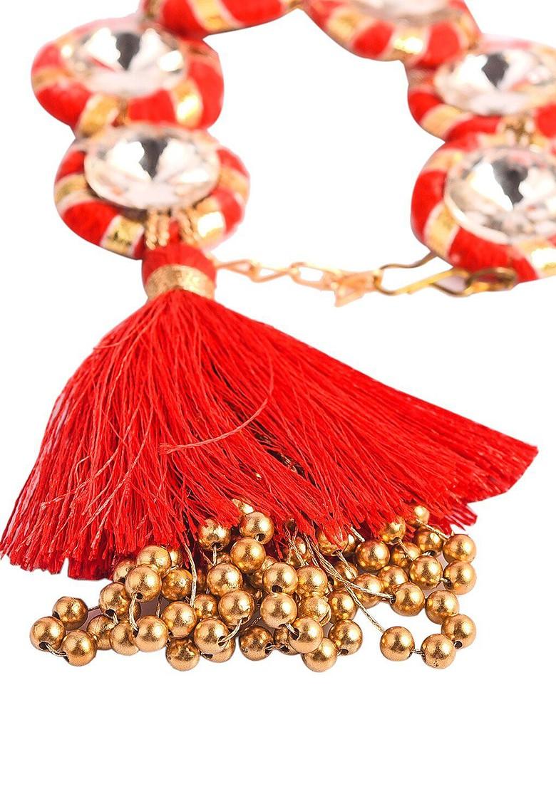 Women Ad Studded Traditional Lumba Rakhi