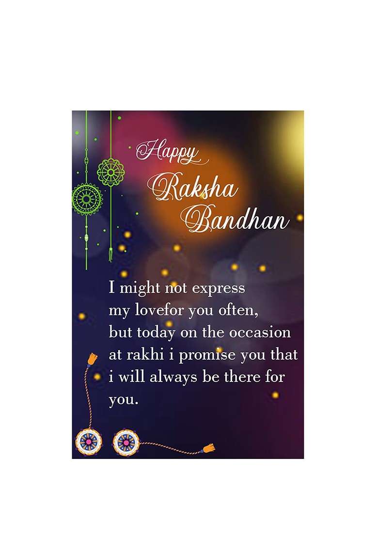 Men Beaded Rakhi Gift Set - Indya