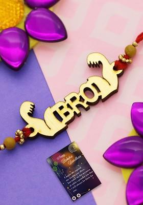 Set Of 2 Bhaiya Bhabhi Rakhis With Roli Chawal 1 Greeting Card And Pooja Thali