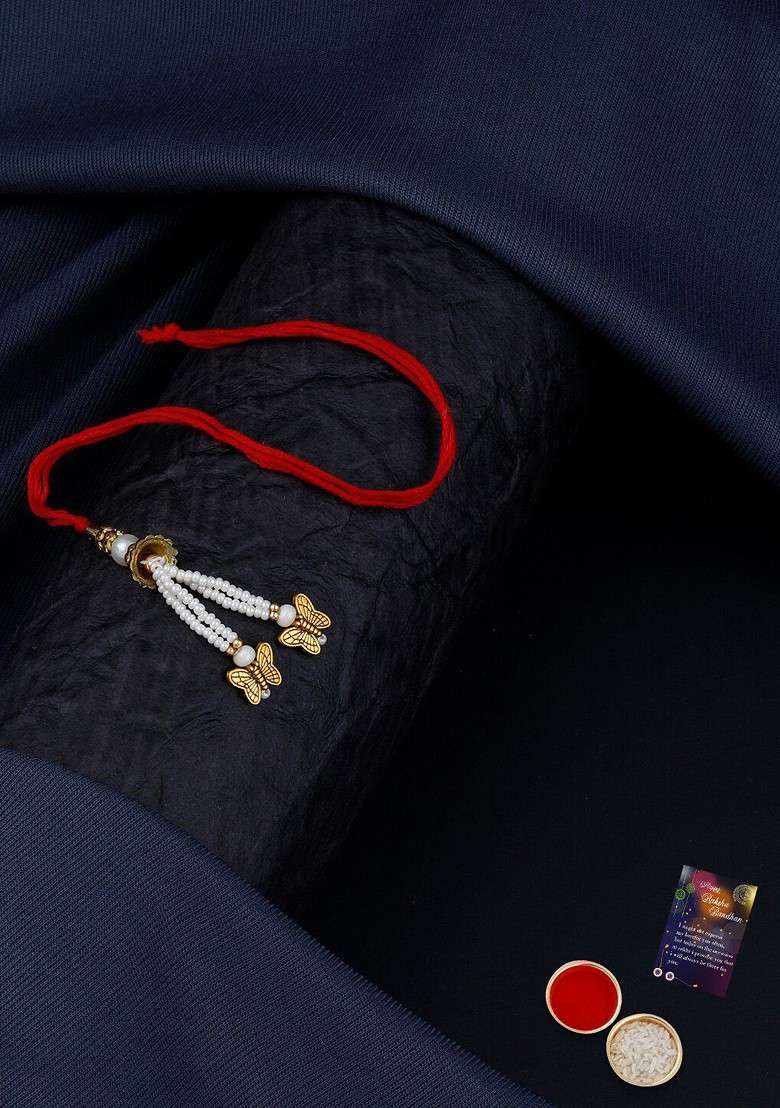 Set Of 2 Bhaiya Bhabhi Rakhi Gift Set - Indya