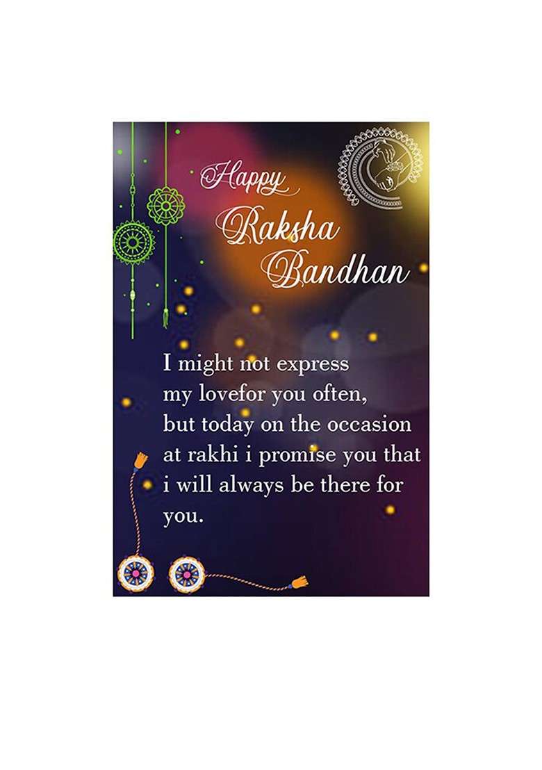 Set Of 2 Bhaiya Bhabhi Rakhi Gift Set - Indya