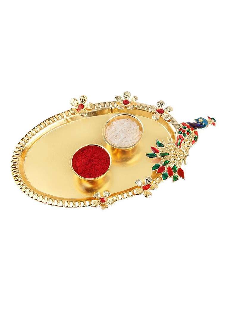 Set Of 2 Bhaiya Bhabhi Rakhi Gift Set - Indya