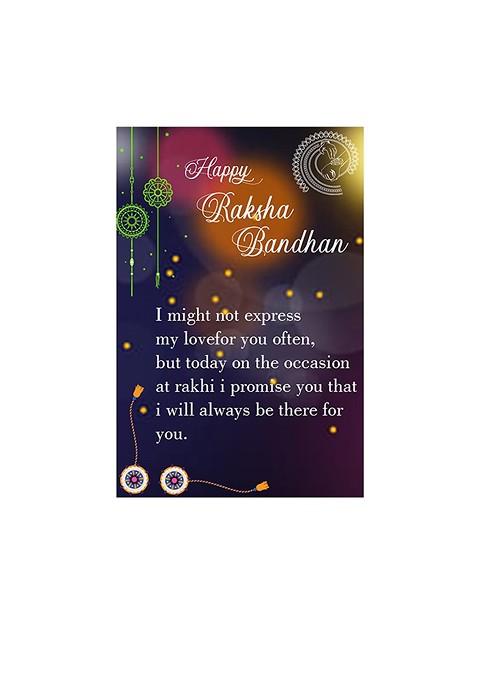 Unisex Set Of 2 Charm Rakhis And Roli Chawal 1 Greeting Card And Pooja Thali