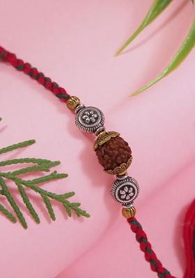 Rudraksha Beaded Thread Rakhi