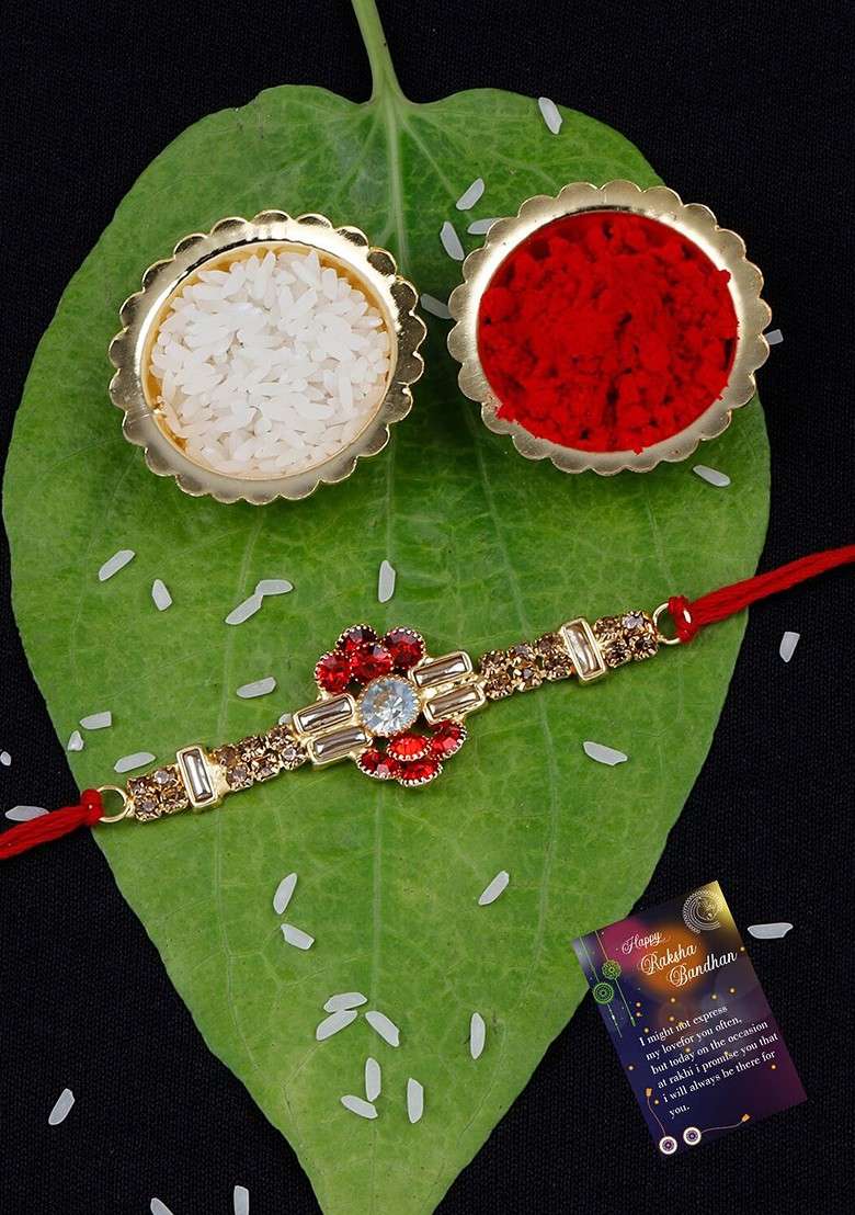 Set Of 2 Bhabhi Bhaiya Thread Rakhi - Indya