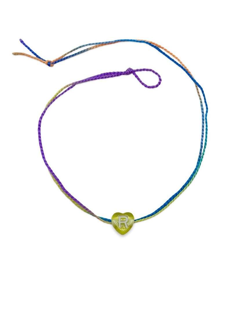 R Alphabet Charm Detail Rakhi - Indya