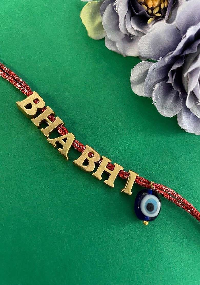 Bhabhi Charm Studded Thread Rakhi - Indya