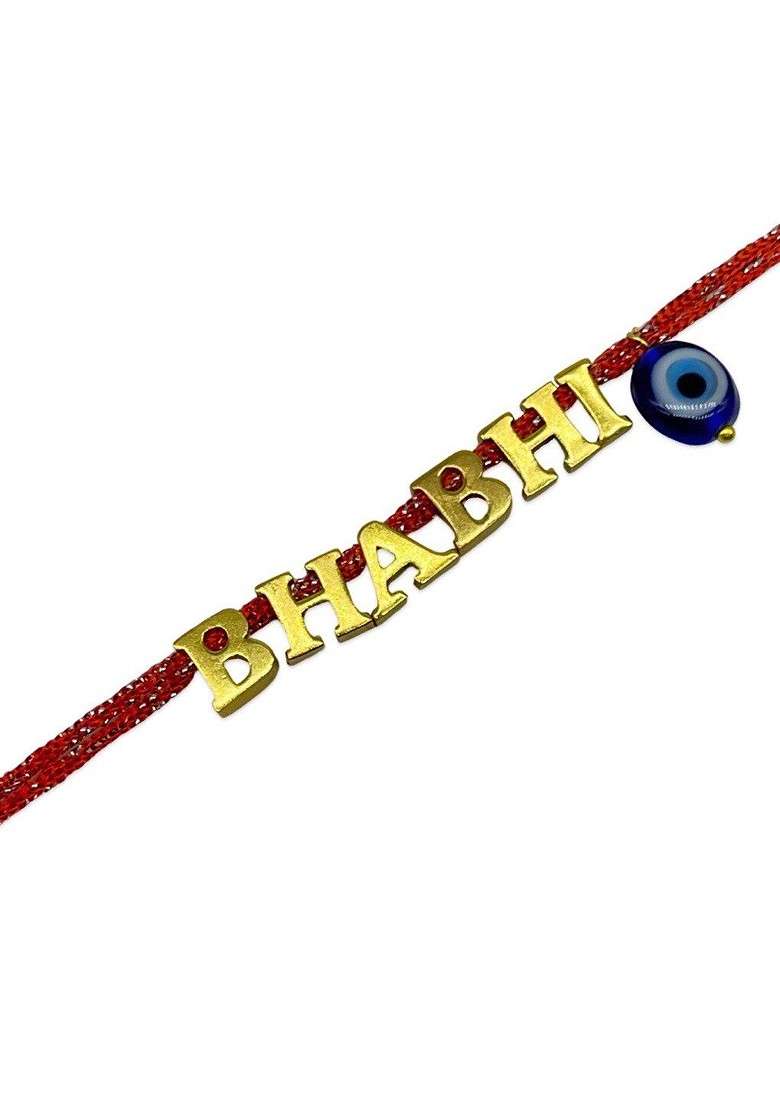 Bhabhi Charm Studded Thread Rakhi - Indya