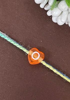 O Alphabet Charm Detail Rakhi