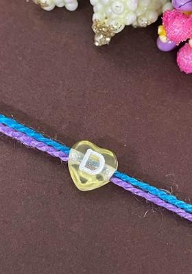 Boys D Alphabet Charm Detail Rakhi
