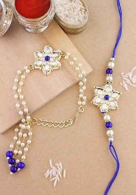 Bhaiya Bhabhi Rakhi Set With Roli Chawal And Card