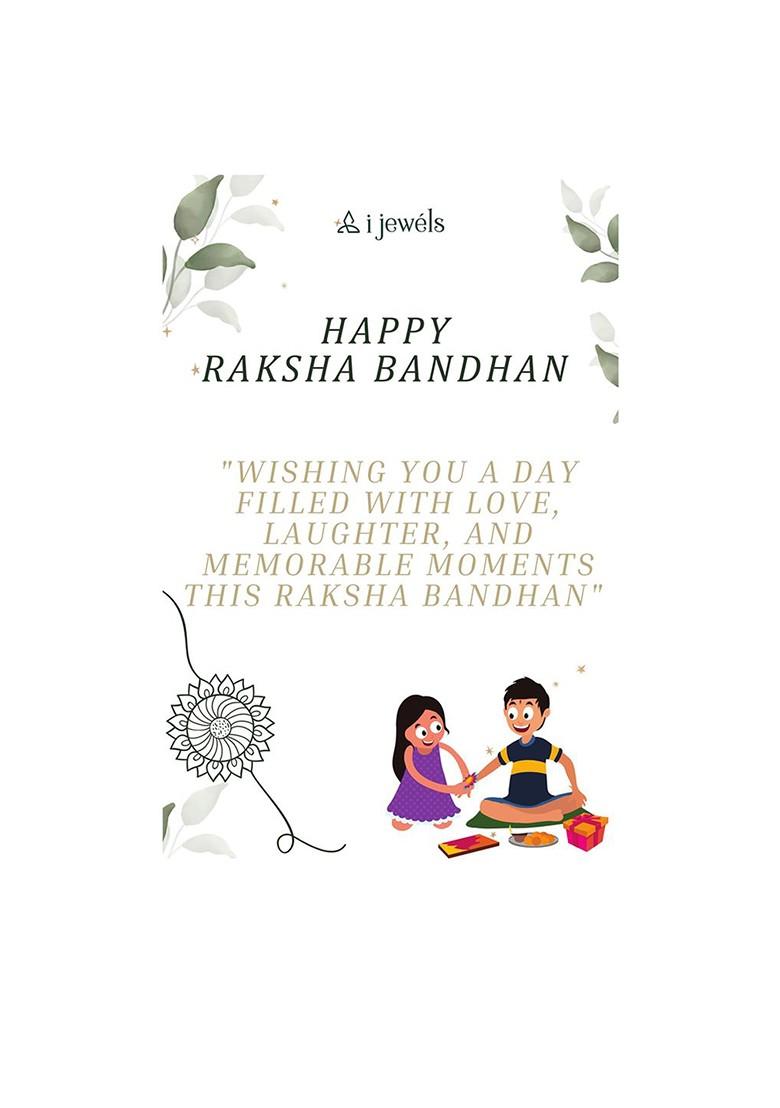Bhaiya Bhabhi Rakhi Set With Roli Chawal And Card - Indya