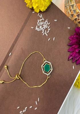 Stone Studded Lumba Rakhi