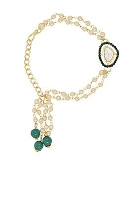 Artificial Beads Hanging Lumba Rakhi