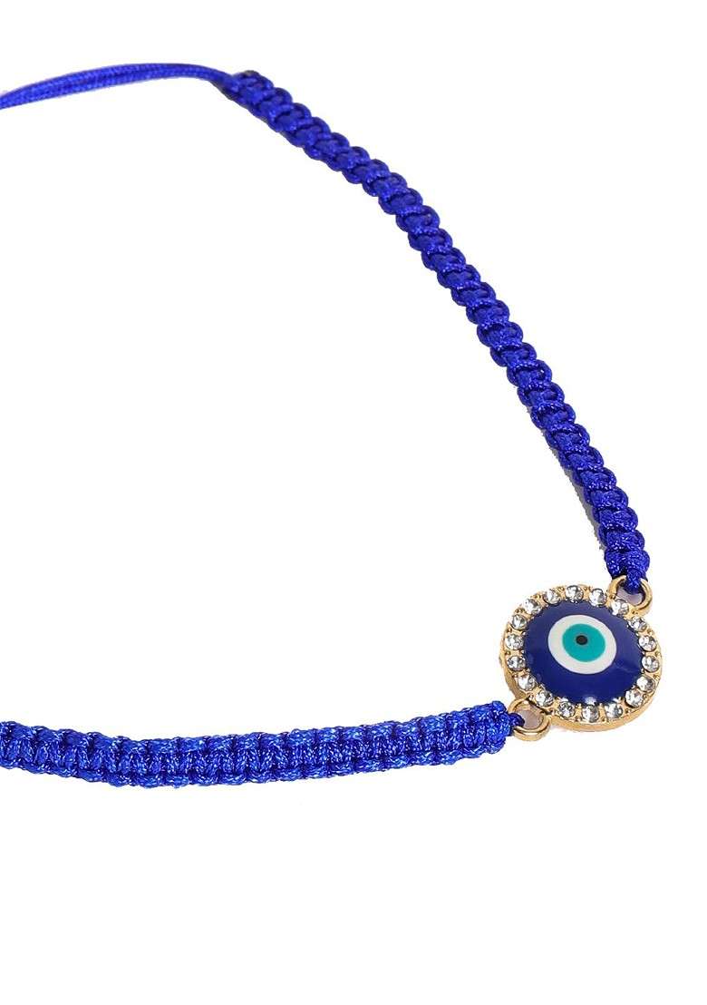 Men Evil Eye Rakhi With Roli Rice And Greeting Card - Indya