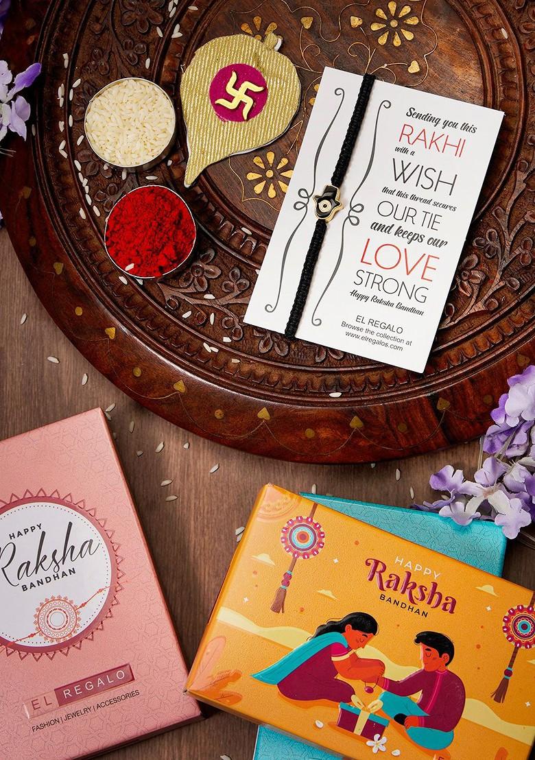 Men Hamsa Evil Eye Rakhi - Indya