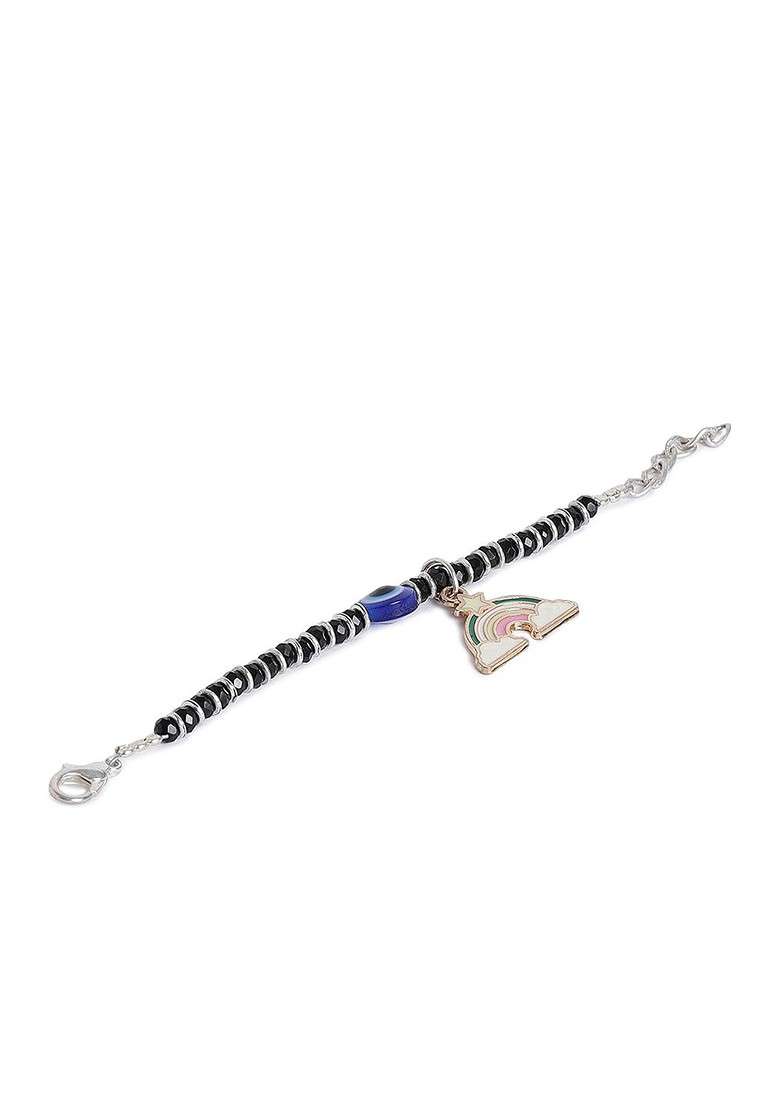 Evil Eye Charm Rakhi For Infant Boys With Roli Chawal Rakhi Card - Indya