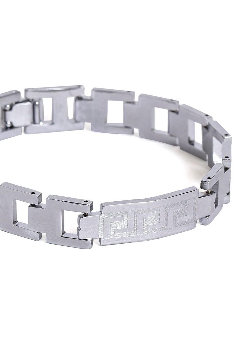 Bhai Chain Charm Details Bhai Stainless Steel Rust Free Rakhi With Roli Chawal - Indya