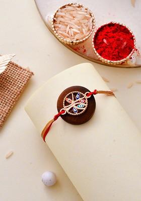 Evil Eye Resin Charm Rakhi