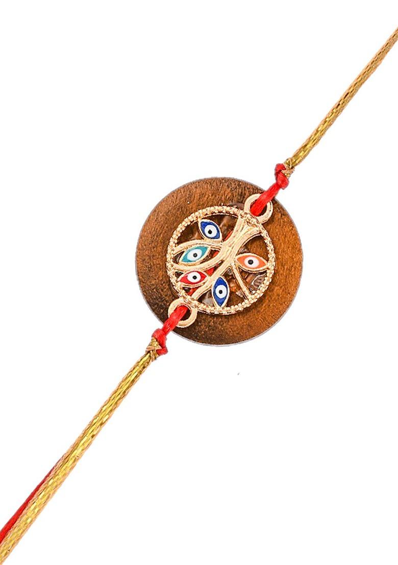 Evil Eye Resin Charm Rakhi - Indya