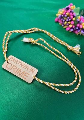 Typography Printed Charm Rakhi