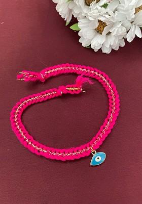 Gold Plated Evil Eye Rakhi