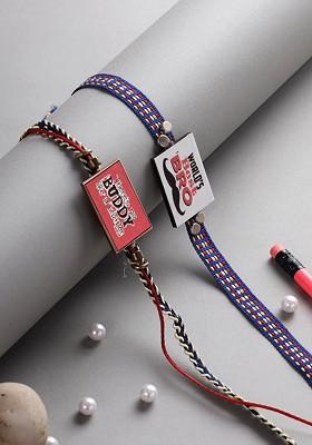 Kids Set Of 2 Multicoloured Rakhi