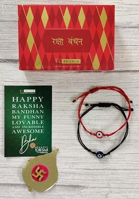 Set Of 2 Evil Eye Beaded Rakhi