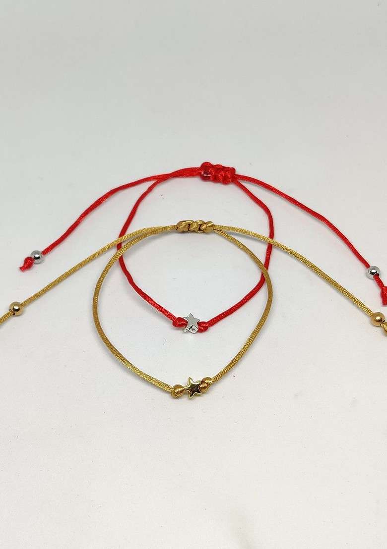 Set Of 2 Beaded Rakhi - Indya