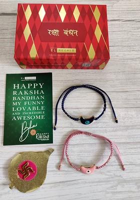 Set Of 2 Evil Eye Rakhi