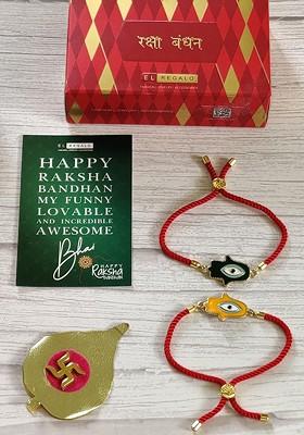 Set Of 2 Rakhi Gift Pack