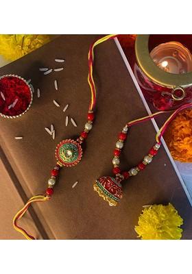 Bhaiya Bhabhi Hanging Lumba Rakhi