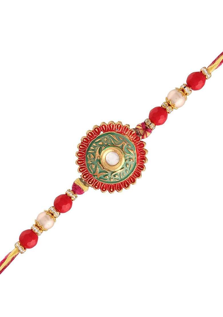 Bhaiya Bhabhi Hanging Lumba Rakhi - Indya