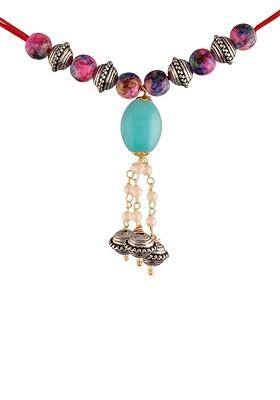 Multi Coloured Hanging Lumba Rakhi