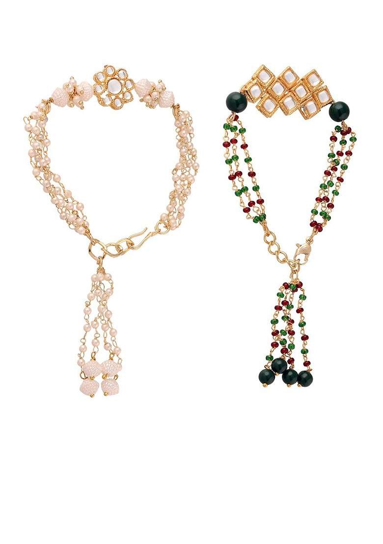 Set Of 2 Beaded Rakhi - Indya