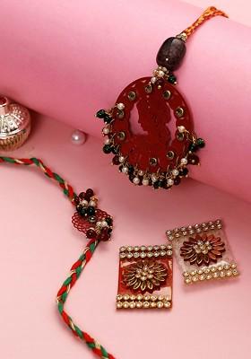 Set Of 2 Bhaiya Bhabhi Rakhi Set