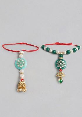 Set 2 Beaded Lumba Rakhis