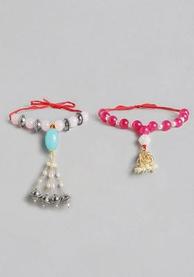 Set 2 Beaded Lumba Rakhis