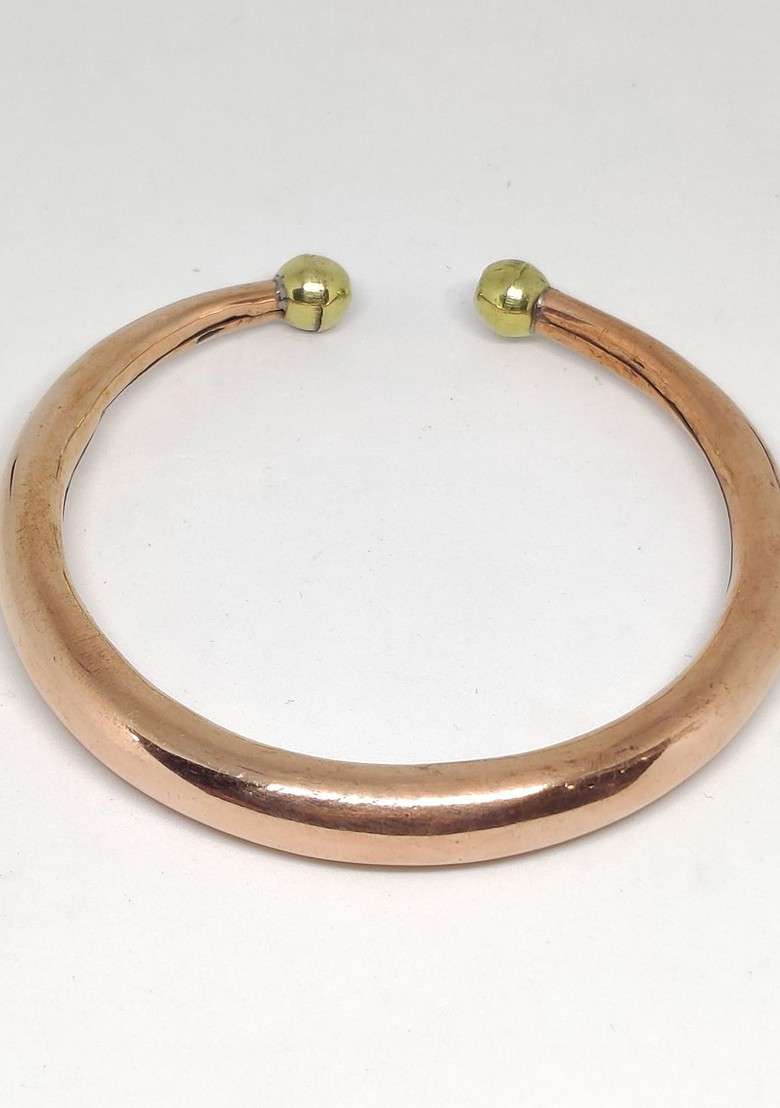 Men Gold Toned Kada Rakhi - Indya