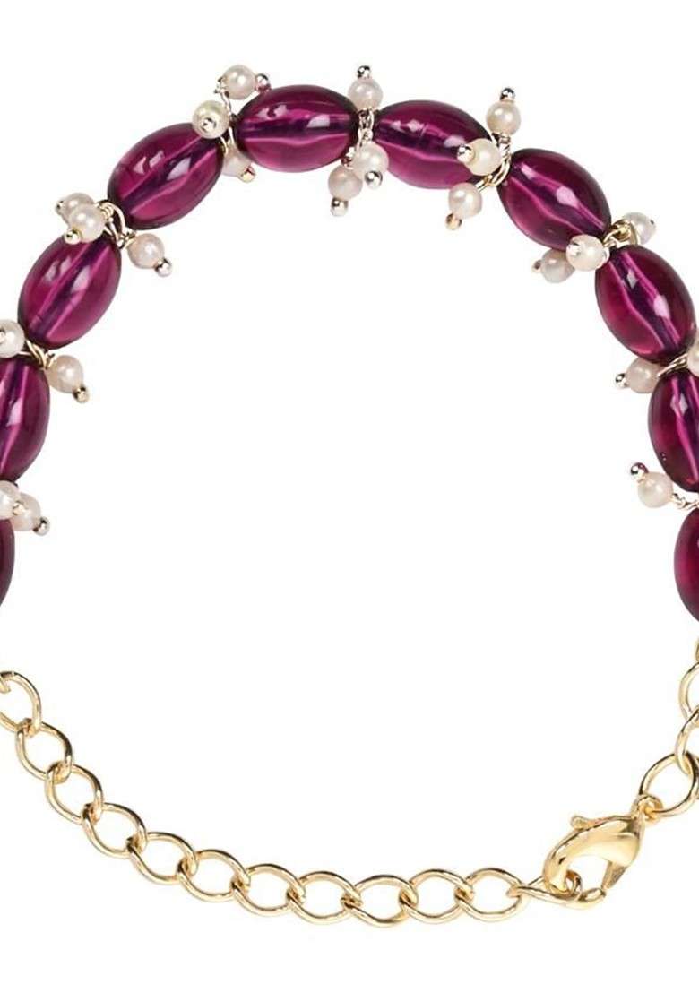 Traditional Pearl Lumba Bracelet Rakhi - Indya